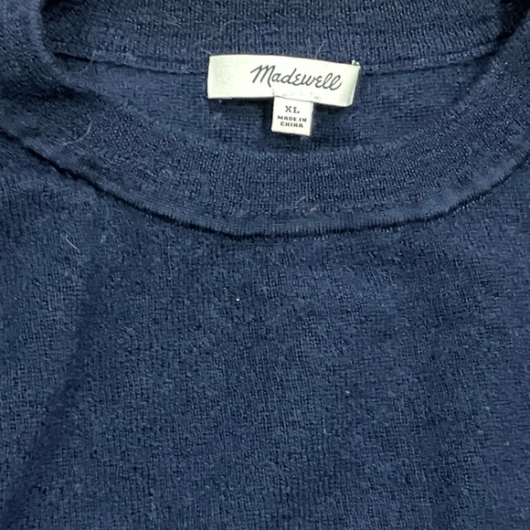 Madewell Women’s Merino Wool Pullover Sweater in Navy - Picture 2 of 9